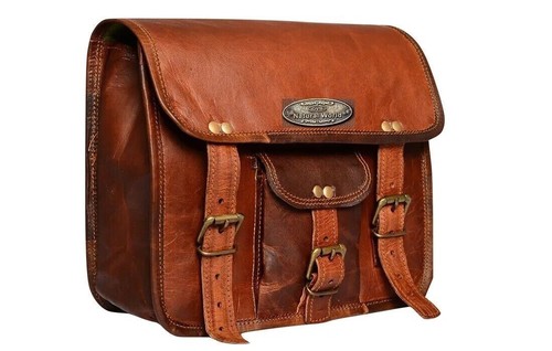 Borsa portaoggetti moto pelle - portaoggetti,