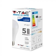 10 LAMPADINE LED V-Tac Chip Samsung  E27 da 9W a 17W  LUCE CALDA NATURALE FREDDA