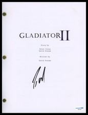 Paolo Mescal "Gladiatore II" AUTOGRAFO firmato 'Lucio' sceneggiatura completa ACOA