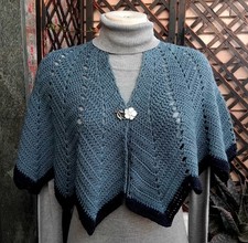 Mantellina della nonna, NUOVA, AVIO, scialle, uncinetto, handmade