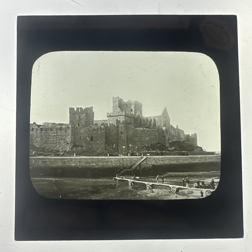 Antique magic lantern slide - lantern,