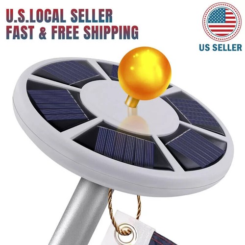Led solar powered flag - solar,