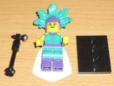 Lego personaggio da collezione serie 21 cantante cabaret + 2 volti