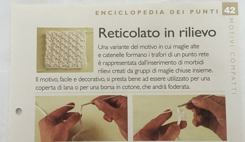 Scheda tecnica punti uncinetto - scheda,