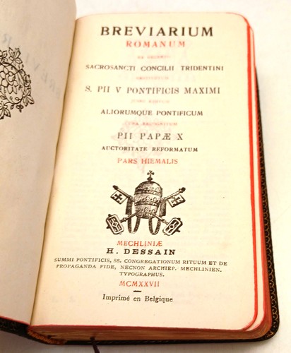Breviarium romanum decreti - breviarium,