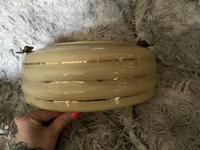 Paralume UFO da appendere in vetro art deco cattura mosche ciotola frutta originale