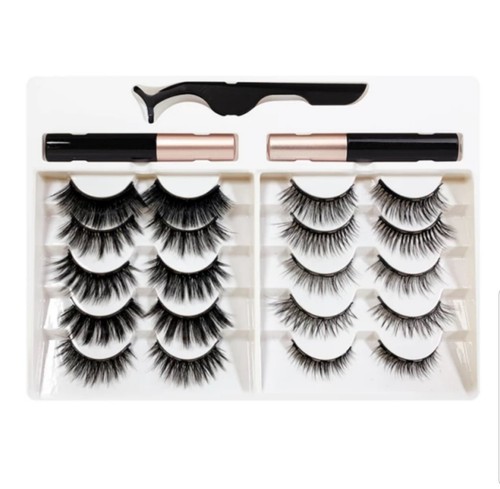 Ten pair magnetic eyelashes - ten,