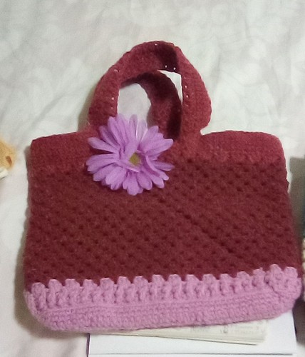 Borsa all uncinetto fatta - all'uncinetto,