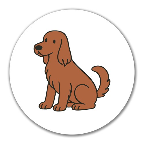 Adesivo setter irlandese - adesivo,