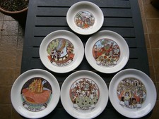 6 PIATTI  decorativi  ANNI '80