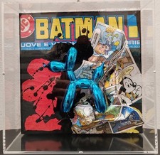 BATMAN quadro Pop Art fumetti Fake Collection  di Sara Arnaout - balloon dog