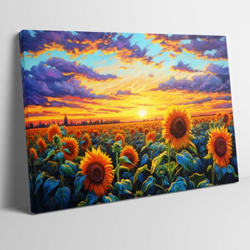 Splendido campo girasoli - di,