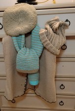 Set gilet donna, berretto