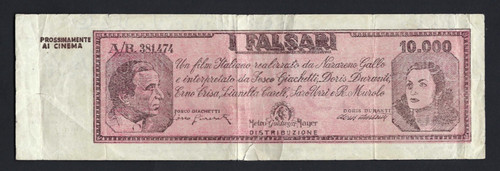 1951 biglietto pubblicitario - 1951,