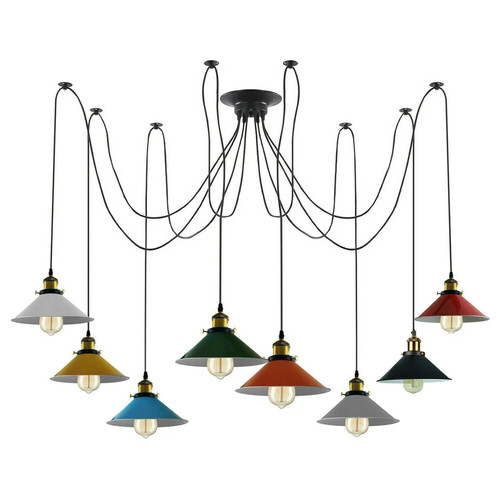 Lampada sospensione ragno 8 - lampada,