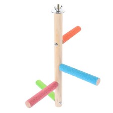  Trespolo Per Pappagalli Posatoio Uccelli Pesce Persico Del Pappagallo