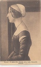 BF33609 botticelli firenze ritratto della bella s painting  art front/back image