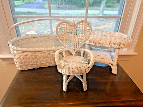 Pezzi vintage cesto vimini - 3,