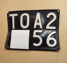 TARGA AUTO D'EPOCA PER USO COLLEZIONE VINTAGE TORINO ANNI DAL 1963 AL 1975