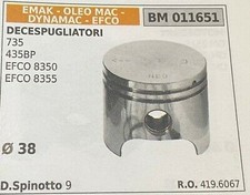4196067 PISTONE COMPLETO DECESPUGLIATORE EMAK EFCO 8350 8355 OLEOMAC 735 435BP