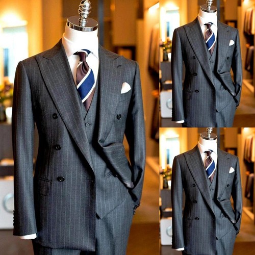 Tuta uomo grigio gessato - , db