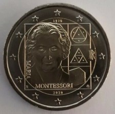 2 euro commemorativa Italia 2020 Maria Montessori (UNC), leggere descrizione