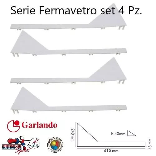 Fermavetro bianco - fermavetro, (