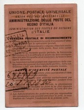 TESSERA UNIONE POSTALE