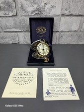 GRANTS OF DALVEY Silver Toned & Brass 'VOYAGER CLOCK Box And Papers, Scotland 