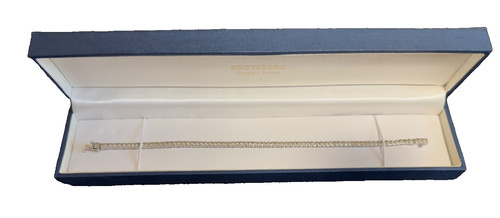 Bracciale tennis oro bianco - bracciale,