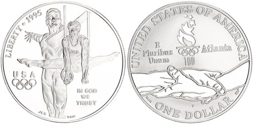 Usa dollaro argento 1995 - 1,