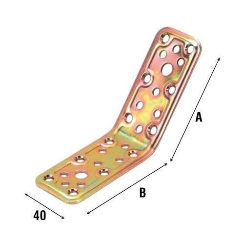 Piastra giunzione angolare - piastra,
