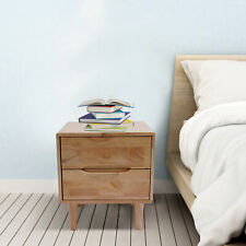 Comodino 2 Cassetti Legno Divano Fine Tavolo Comodino Portaoggetti Organizer Camera da Letto