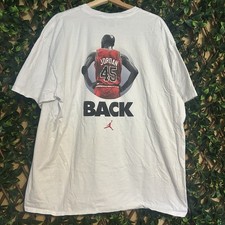 T-shirt vintage anni 90 Nike Air MICHAEL JORDAN I’m Back bianca XL RARA 45