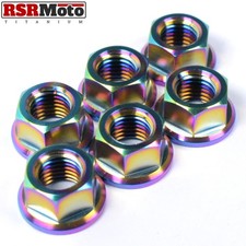 Kawasaki Z750 (2004-2014) Z800 (2013-2018) Dadi pignone titanio, arcobaleno