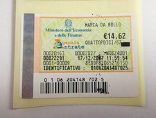 MARCA DA BOLLO da € 14,62
