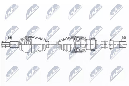 Semiasse nty 1025mm - semiasse,