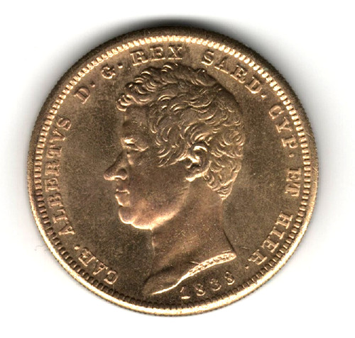 100 lire oro carlo alberto - oro,
