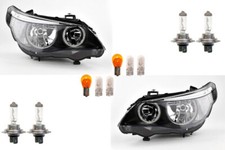Set Di Fari Sinistro E Destro Compatibile Con BMW 5 Serie E60 E61 + Lampadine