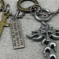 Collana uomo colore argento