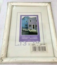 Portafoto Cornice Cornici Foto Quadri In Legno Bianco 13x18 Cm Muro Con Gancio