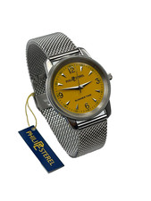 VINTAGE 90'S PHILIP ESTEREL SUMMER TIME UNISEX QUARZO CINTURINO ACCIAIO MESH