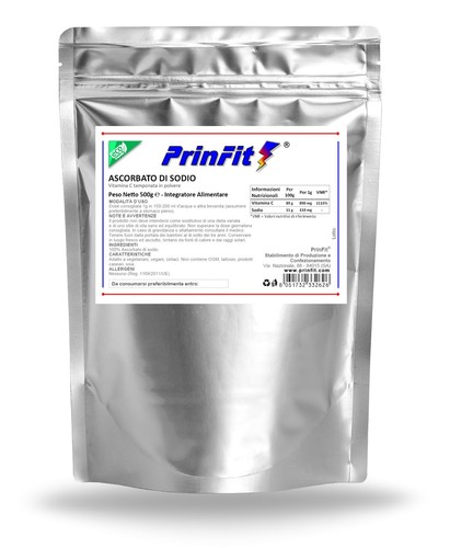 500g ascorbato sodio puro - 500g,
