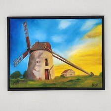 Dipinto olio originale mulino