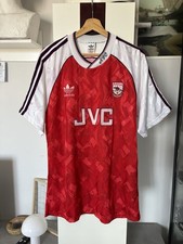 Maglia Arsenal 1990-92, Home kit, JVC, adidas, taglia L