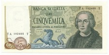 5000 LIRE CRISTOFORO COLOMBO