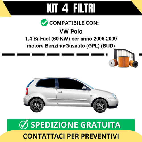Kit filtri tagliando per vw - per,