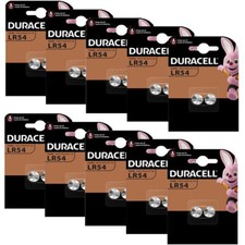 20 Batterie DURACELL Pile LR54 GP89A 189 V10GA KA54 RW89 AG10 LR1130 1,5V