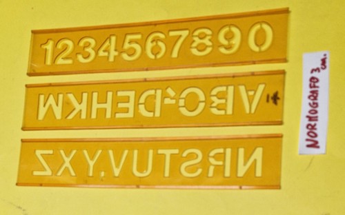 Normografo lettere numeri - lettere,