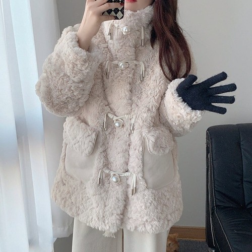 Donna spesso cappotto finta - donna, in